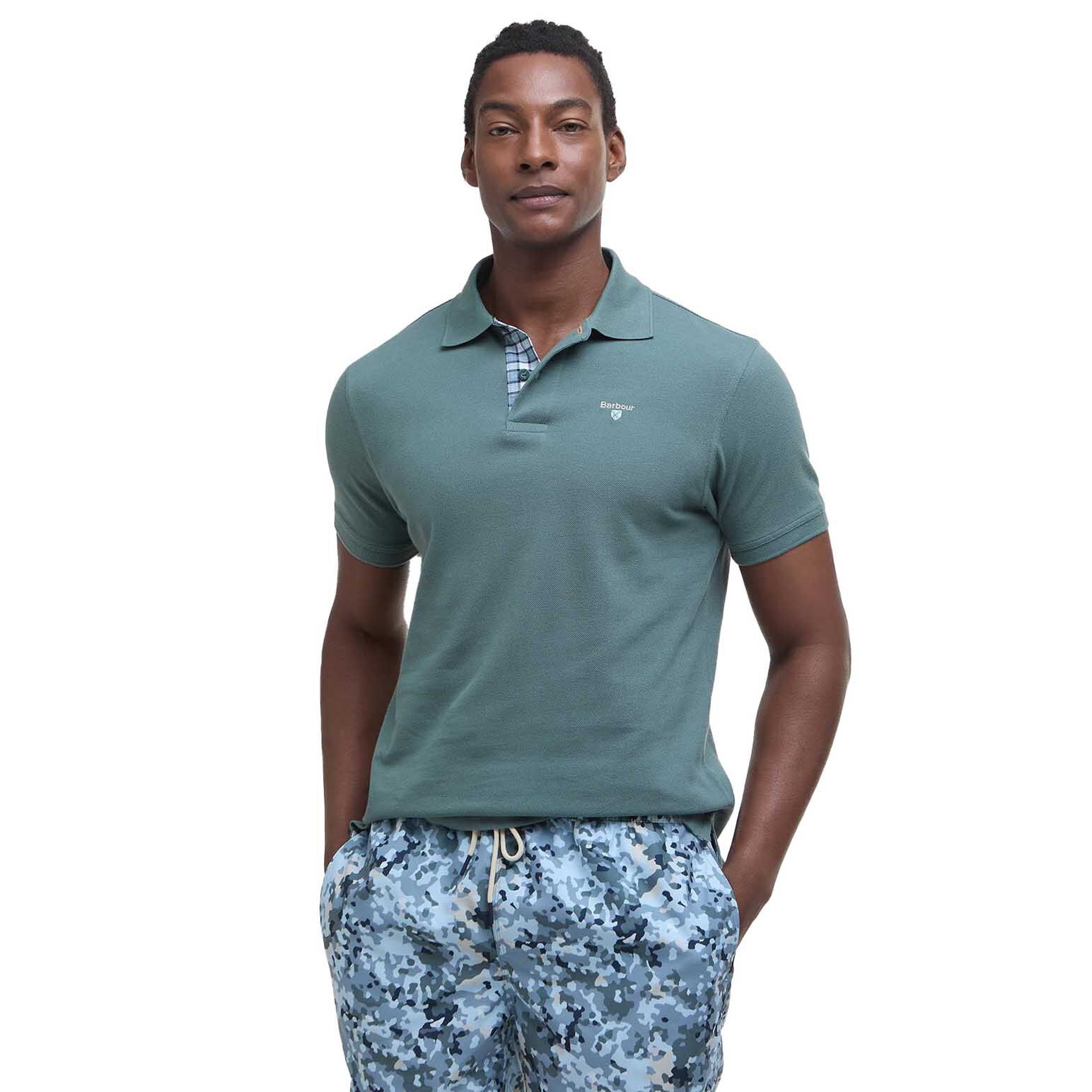 Barbour Tartan Pique Polo Shirt | Ballantynes Department Store